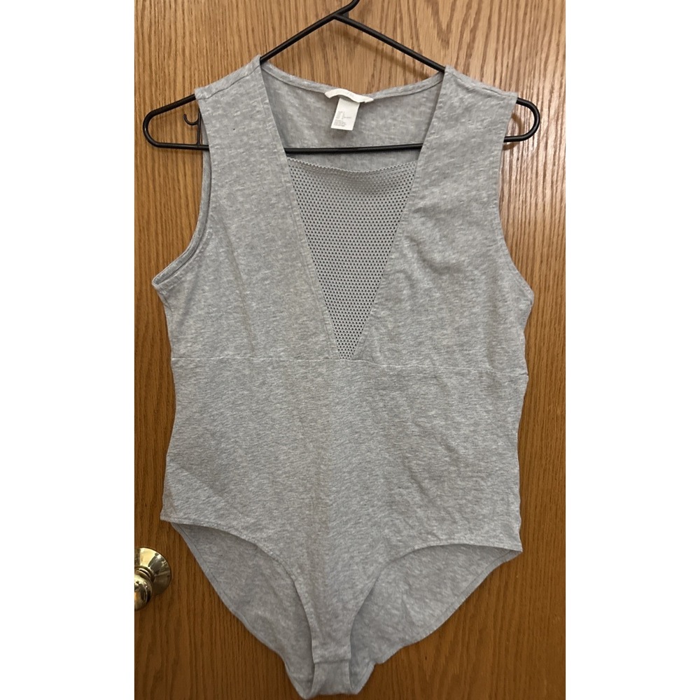 Adult Gray One Piece Body Suit L
